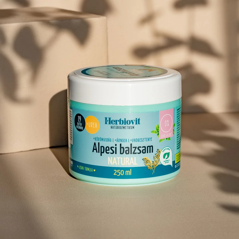 Herbiovit Alpesi mesterbalzsam NATURAL - 19 aktív hatóanyaggal (250 ml)