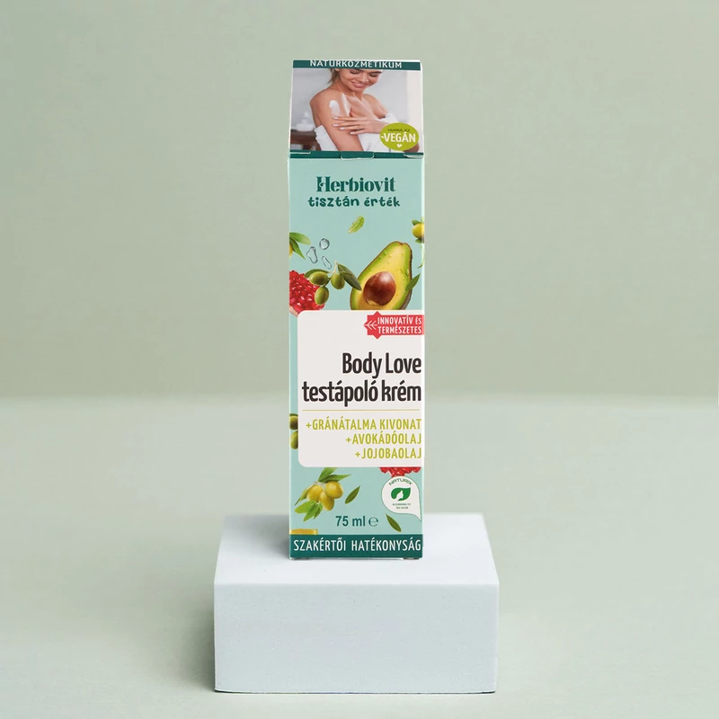 Body Love hidratáló, kényeztető testápoló krém tubusban