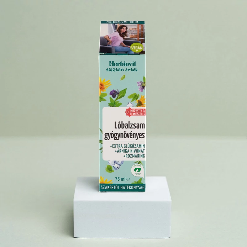 Herbiovit Gyógynövényes hűsítő Lóbalzsam tubusban az izommerevség enyhítésére