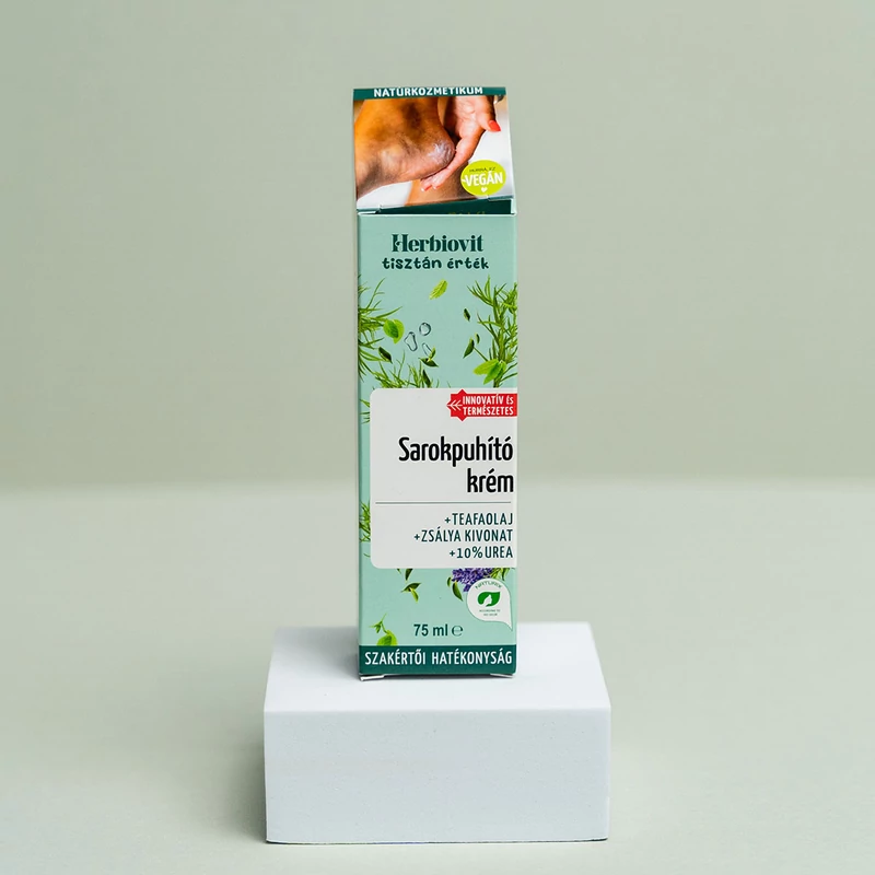 Sarokpuhító krém teafaolajjal tubusban a száraz bőr ápolására